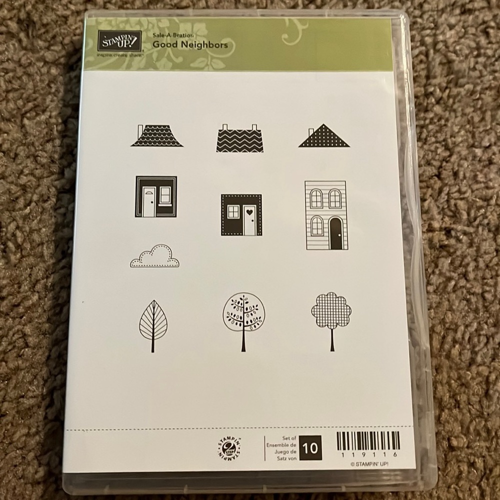 Stampin Up Good Neighbors clear mount set